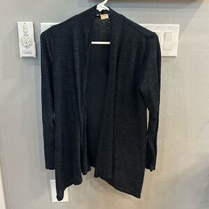 Cotton Emporium navy heathered cardigan